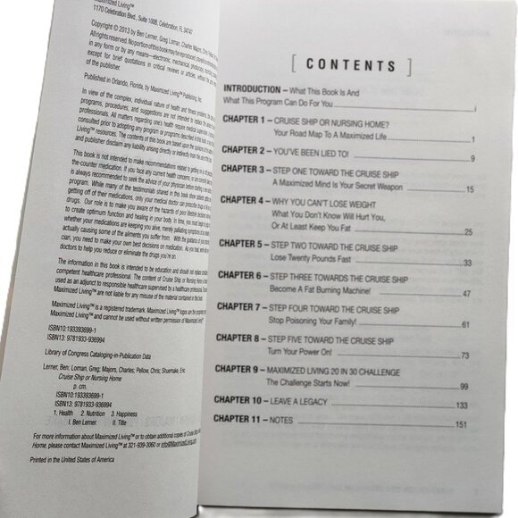 Cruise Ship or Nursing Home: The 5 Essentials of a Maximized Life - Picture 2 of 6